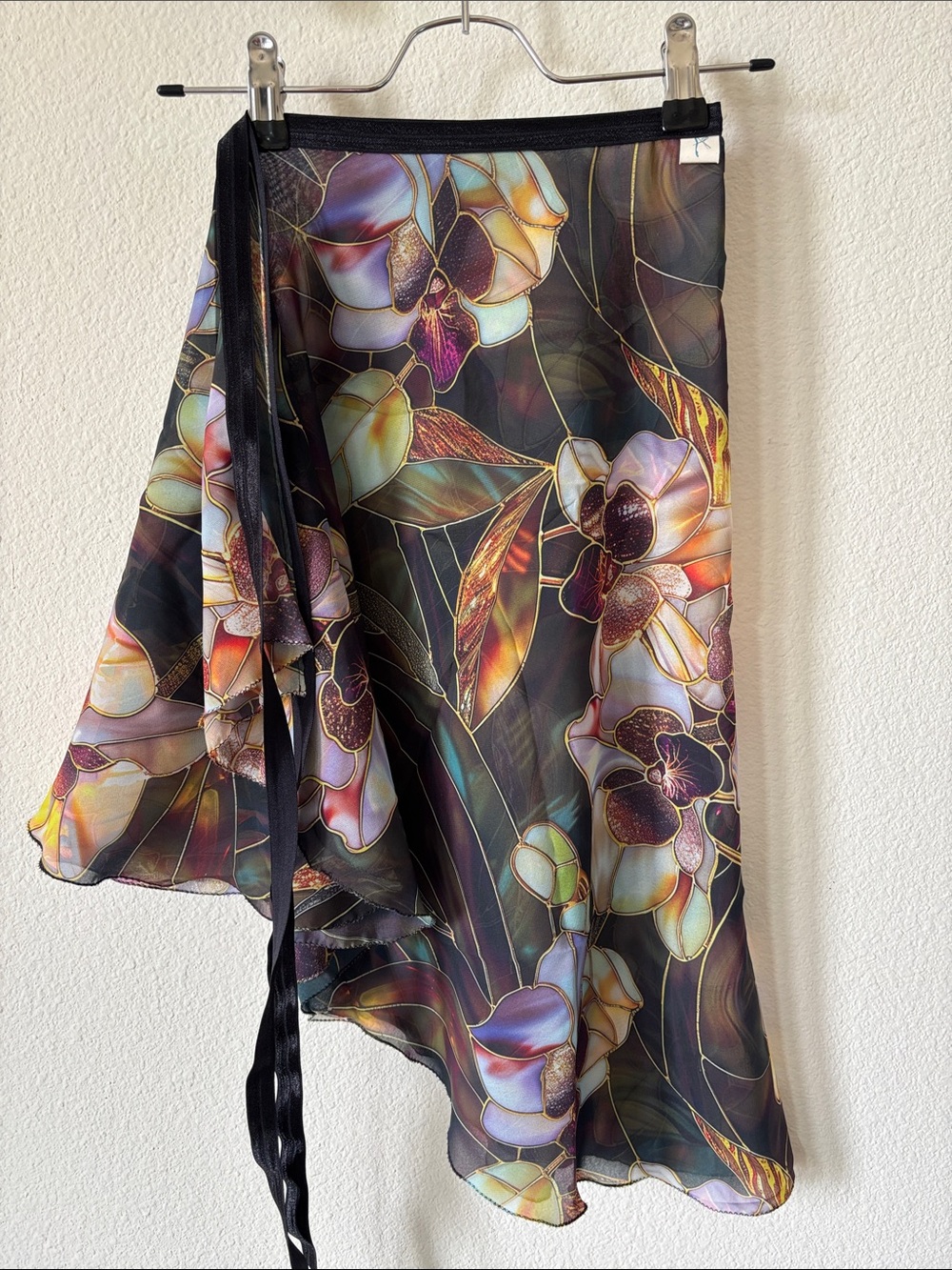 Aurora Skirt dark floral ballet wrap skirt